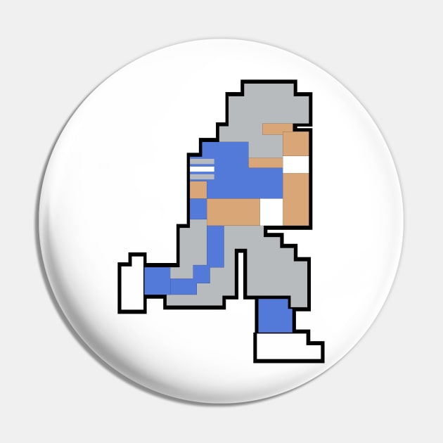 Tecmo Bowl Detroit 8-bit DET Pin by jackandcharlie