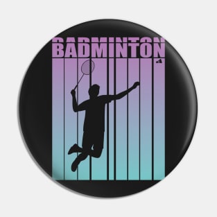 Badminton smash Pin