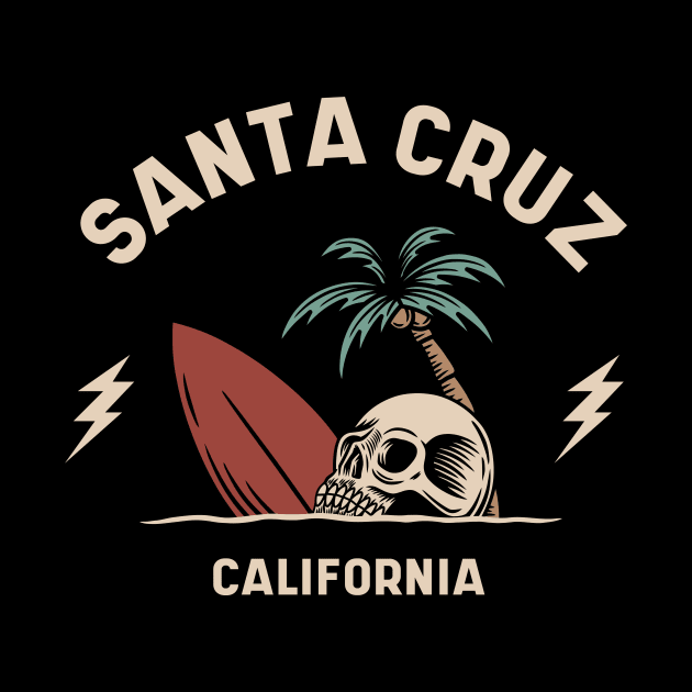 Vintage Surfing Santa Cruz, California by SLAG_Creative