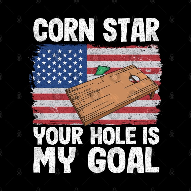 American Flag Corn Hole Board Corn Star Your Hole Is My Goal by Kuehni