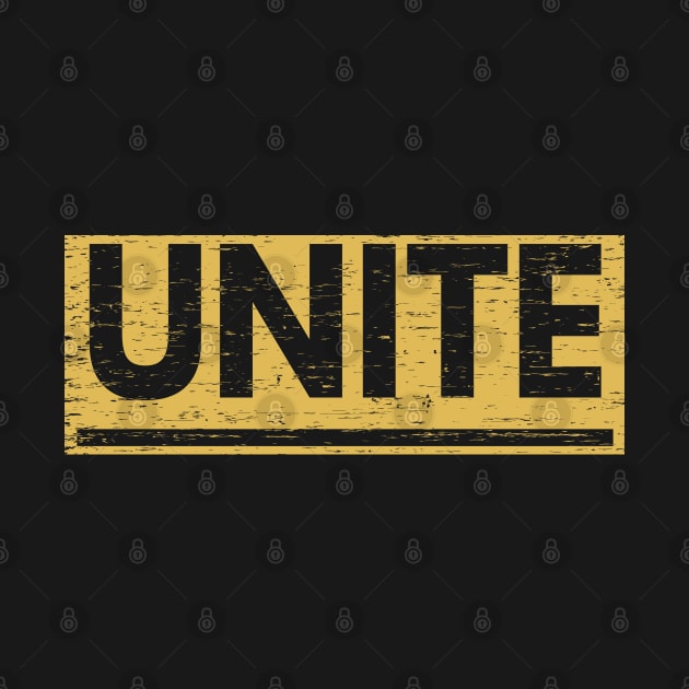 Unite! Typography Yellow by ebayson74@gmail.com