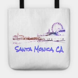 Santa Monica, CA Silhouette Tote