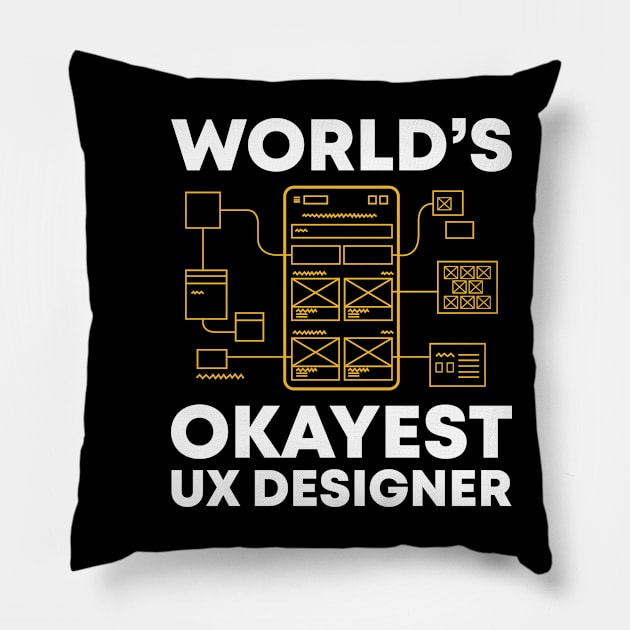 World's Okayest UX Designer Pillow by Live.Good