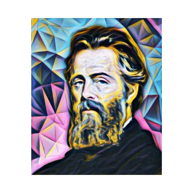 Herman Melville Portrait | Herman Melville Artwork 3 by JustLit