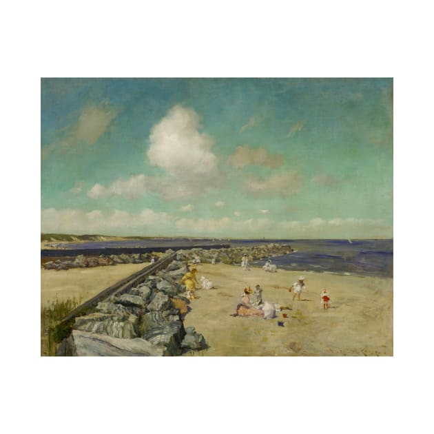 Morning at Breakwater, Shinnecock by William Merritt Chase by Classic Art Stall