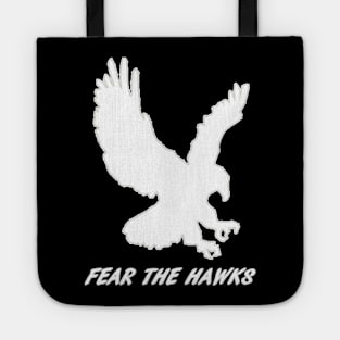 Gila Ridge Fear the Hawks White Tote