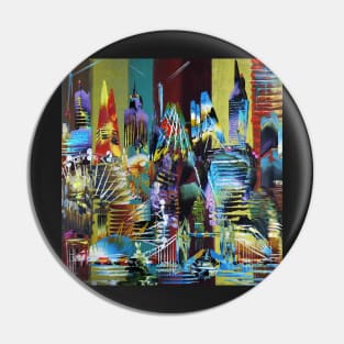 City of London Abstract Painting 626 Pin