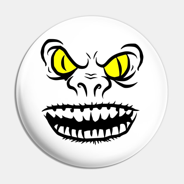 Troll face with yellow eyes - Troll - Pin