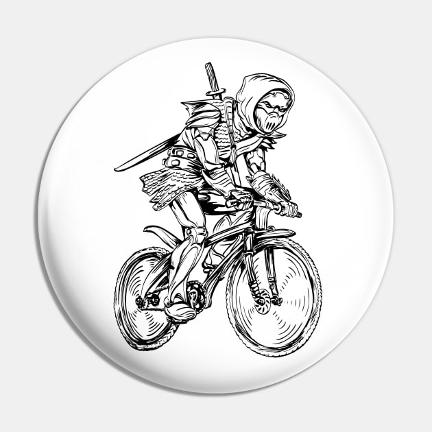 SEEMBO Ninja Cycling Bicycle Biking Biker Bicycling Fun Bike Pin by SEEMBO