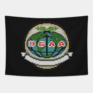 Resident Evil BSAA Pixel Art Tapestry