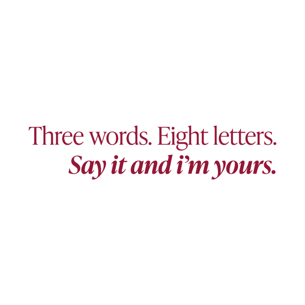 Three words. Eight Letters. Gossip Girl TShirt TeePublic