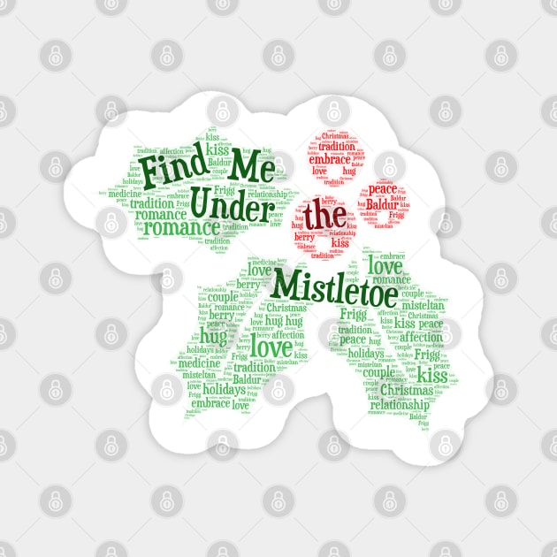 Find Me Under the Mistletoe Magnet by WYL - Words You Love