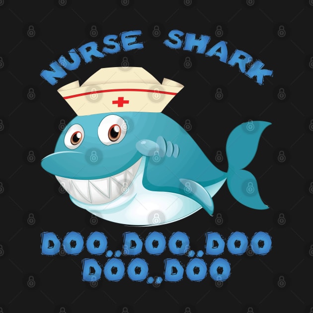 Nurse wife birthday shark doo doo doo funny women men gift by egygraphics