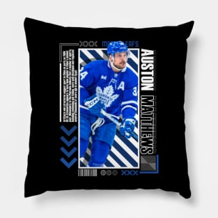 Auston Matthews Paper Poster Version 10 Pillow