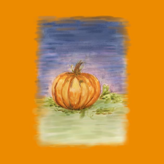 Watercolor Pumpkin Patch by Elisa_Arts