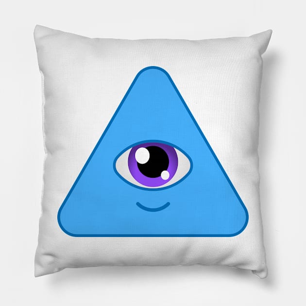 Adorable Illuminati Pillow by mushroomblue