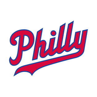 Philly Script - White/Red T-Shirt