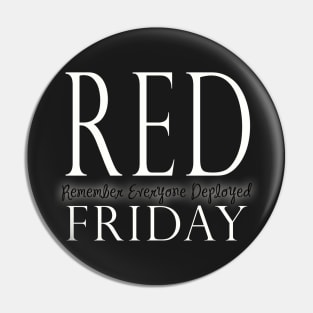 Wear Red Friday - Support Troops Pin