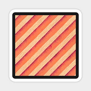 orange paper pattern art 21 regular grid Magnet