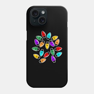 Glowing Christmas Bulbs Phone Case