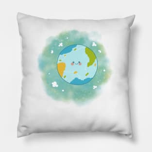 Happy Planet Happy Earth climate change Pillow