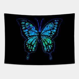 Blue Butterfly Tapestry