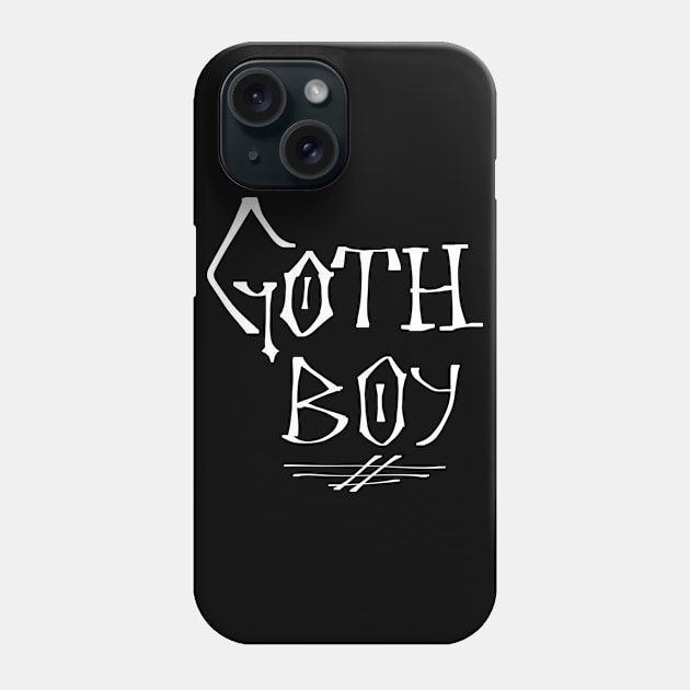 Goth Boy Phone Case by TeeCupDesigns