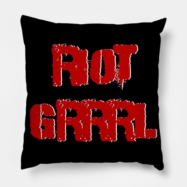 Riot grrrl Pillow by KubikoBakhar