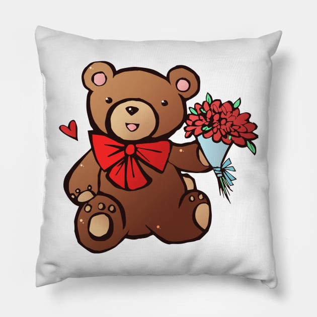 Teddy Bear Pillow by lythweird