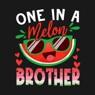 One In A Melon Brother Watermelon Family Matching T-Shirt