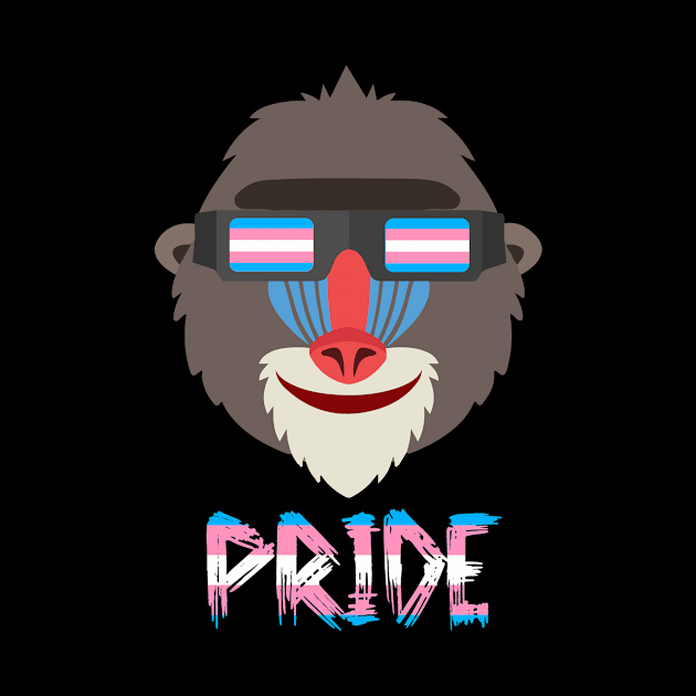 Baboon Transgender Flag Lgbt by MarrinerAlex