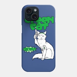 Green cat Phone Case