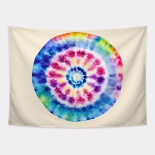 Tiey Dye Circle Yoga Design Tapestry