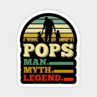 Pops Man Myth Legend Father's Day Gifts Magnet