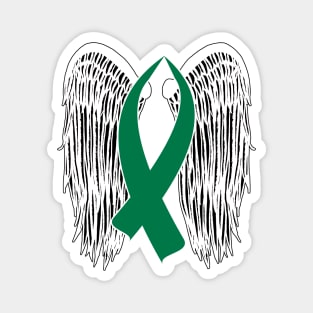 Winged Awareness Ribbon (Green) Magnet