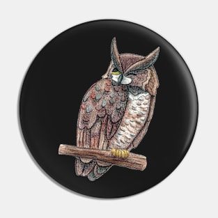 Great Horned Owl Pin