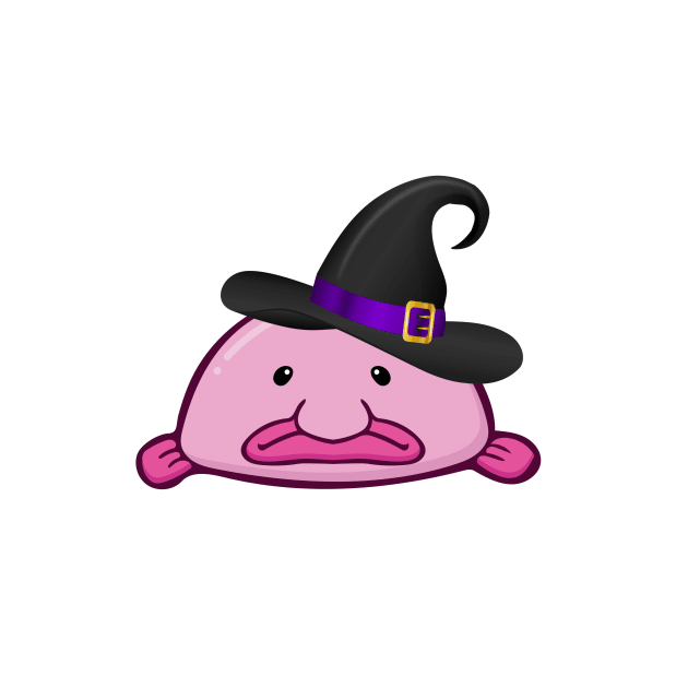 Quit Your Witchin Funny Blobfish Witch Halloween by PowderShot