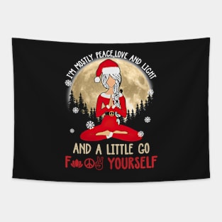 Yoga Christmas Tapestry