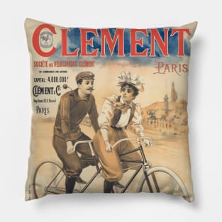 Clément Paris Vintage Poster 1895 Pillow