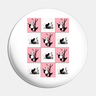 Pandas Checker - Pink Pin