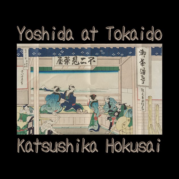 Yoshida at Tokaido - Hokusai Ukiyo-E by Underthespell