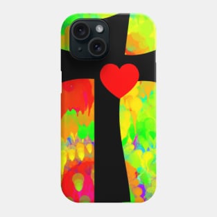 Tie Dye Cross Phone Case