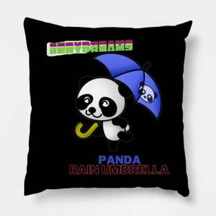 panda rain umbrella Pillow