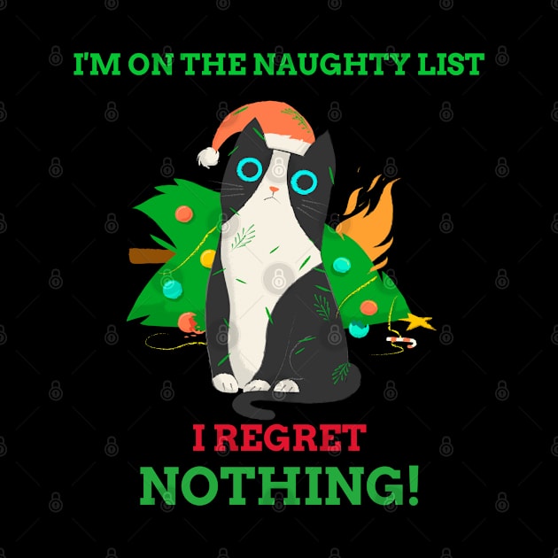 Christmas Cat I regret Nothing by LittleBoxOfLyrics