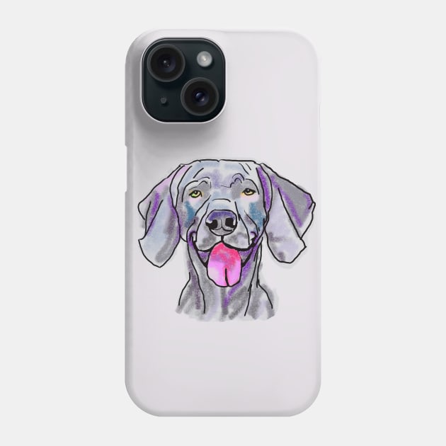 The happy Weimaraner Love of My Life Phone Case by lalanny