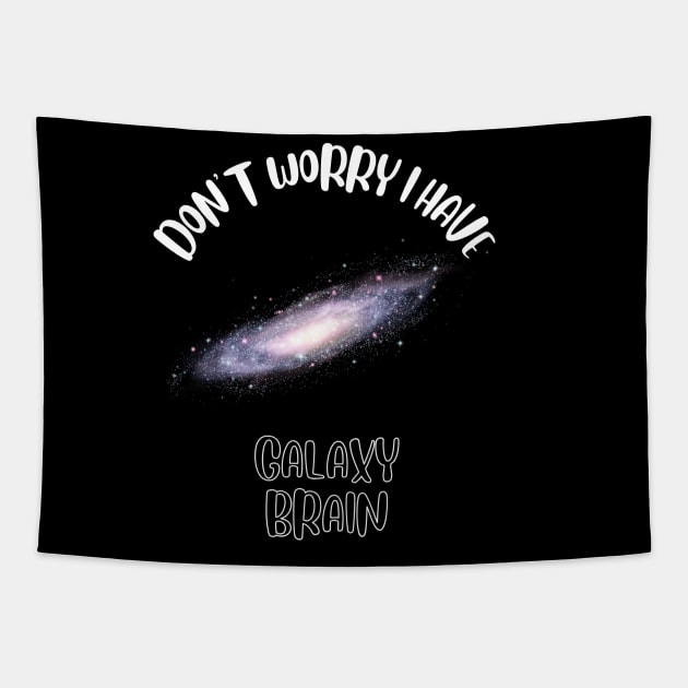 Don't Worry I Have Galaxy Brain Tapestry by NivousArts