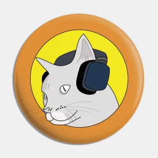 Cute cat music lover design ideas, listening to music Pin