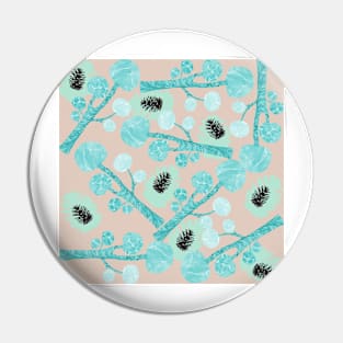 Cloud Pine Pattern Pin