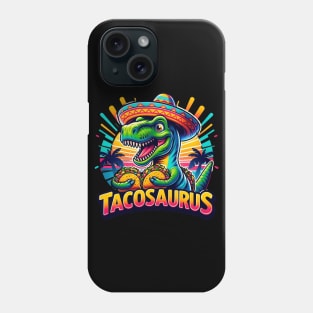 Colorful Tacosaurus Dinosaur Lover Fiesta Theme Phone Case