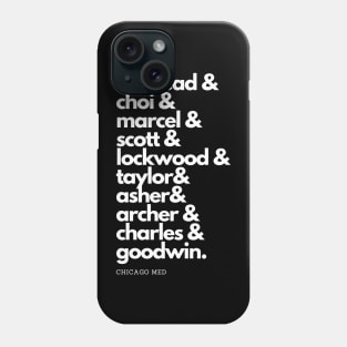 *NEW* Chicago Med Squad Goals (White Text) Phone Case